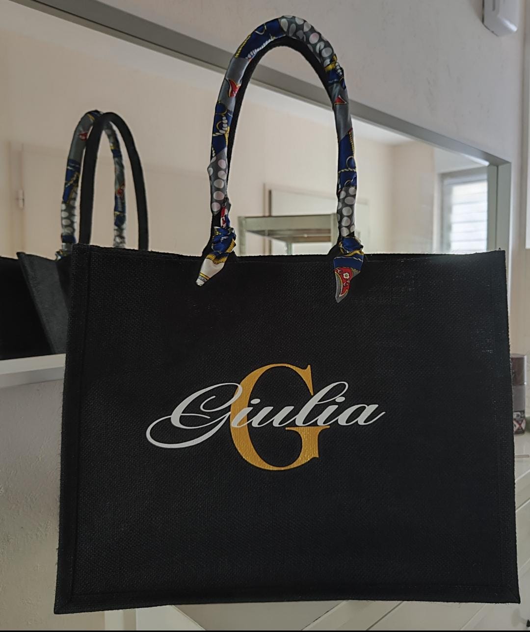 Grand sac en jute – Image 5