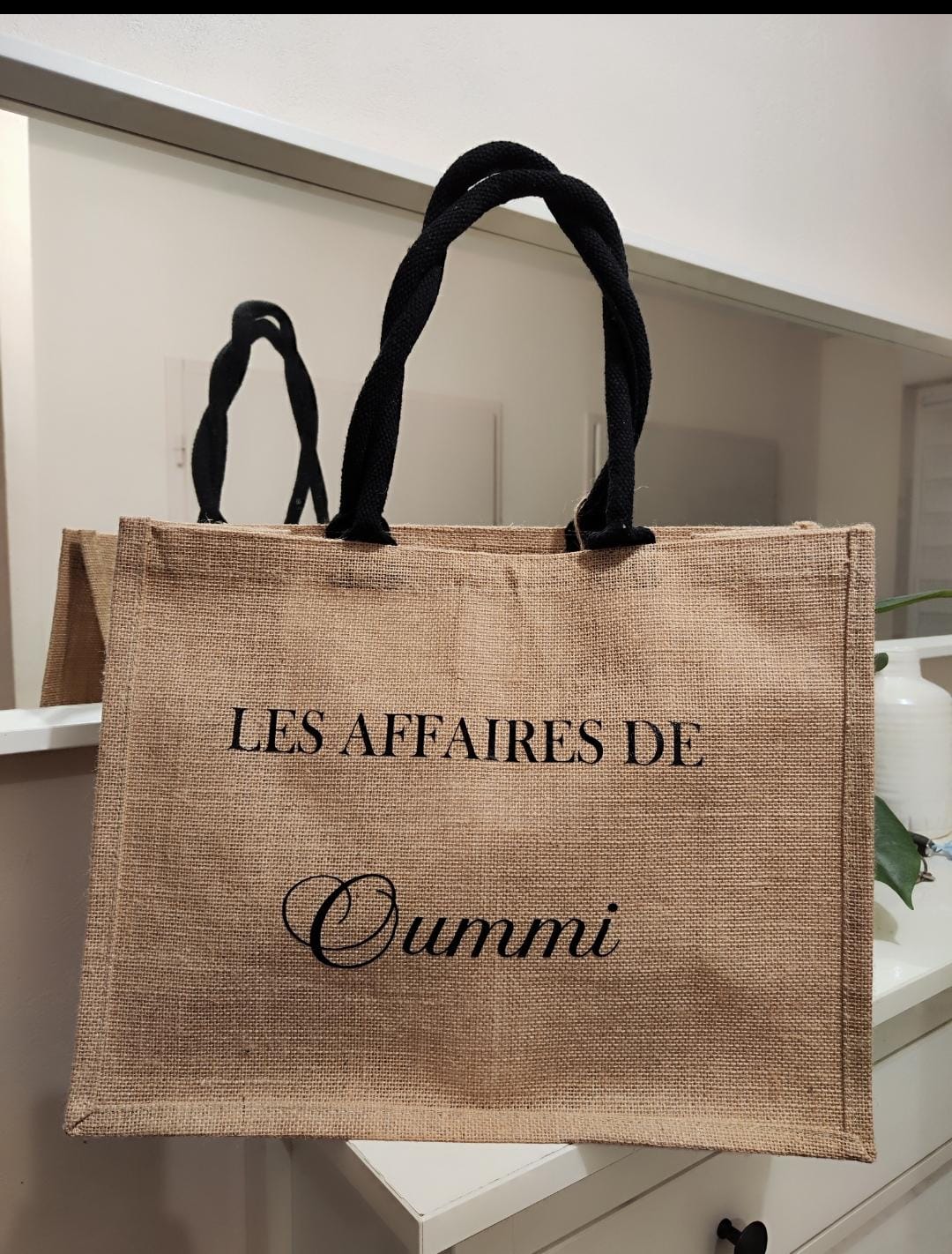 Grand sac en jute – Image 8