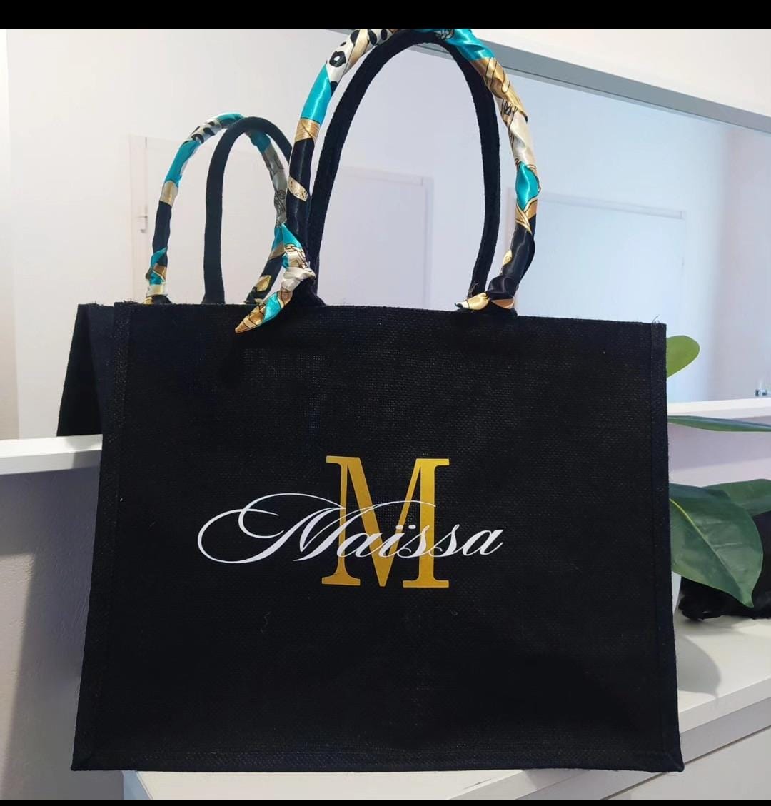 Grand sac en jute – Image 10