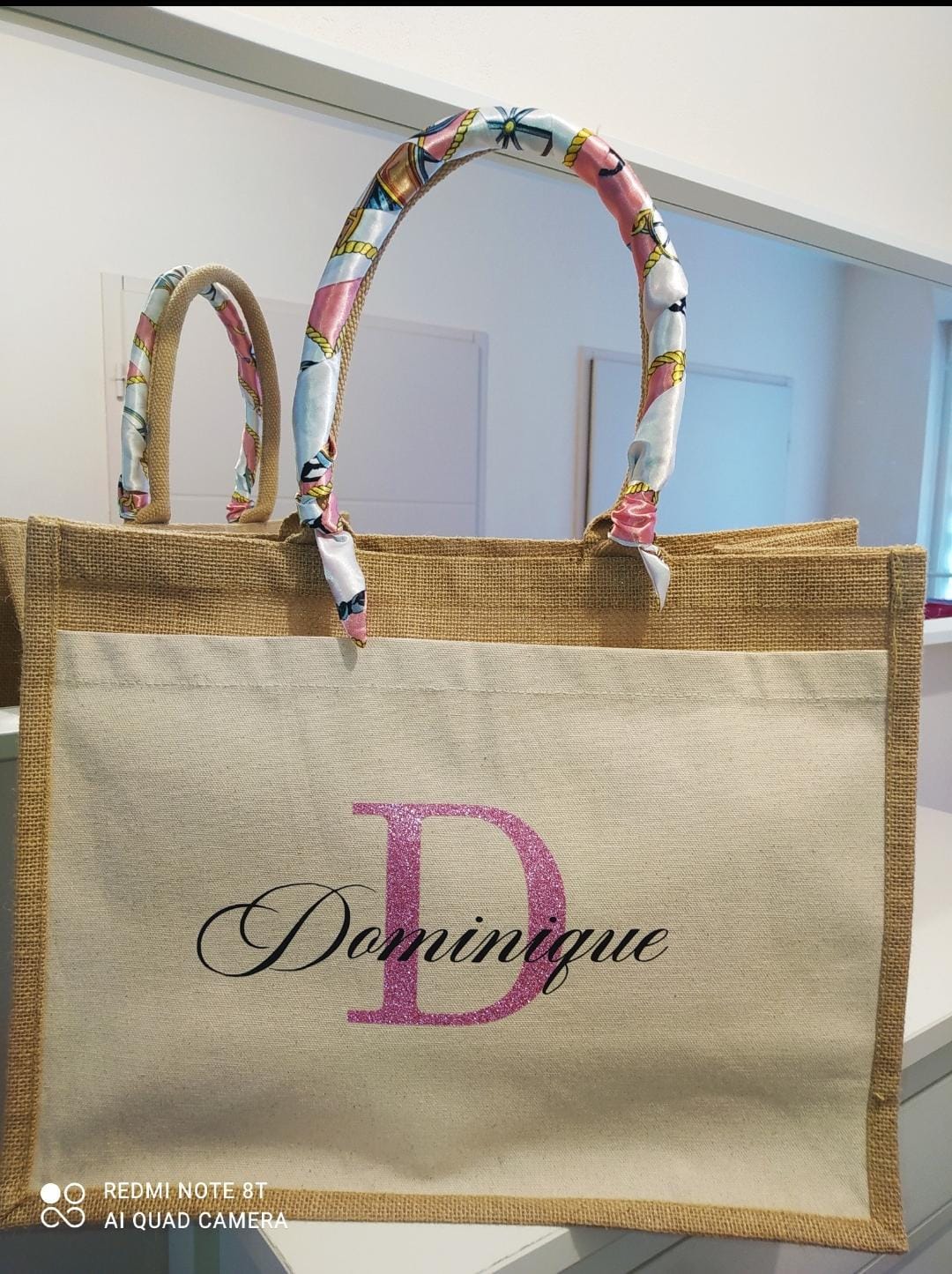 Grand sac en jute – Image 6