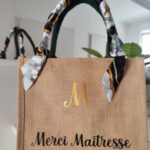 Petit sac en jute pour maîtresse