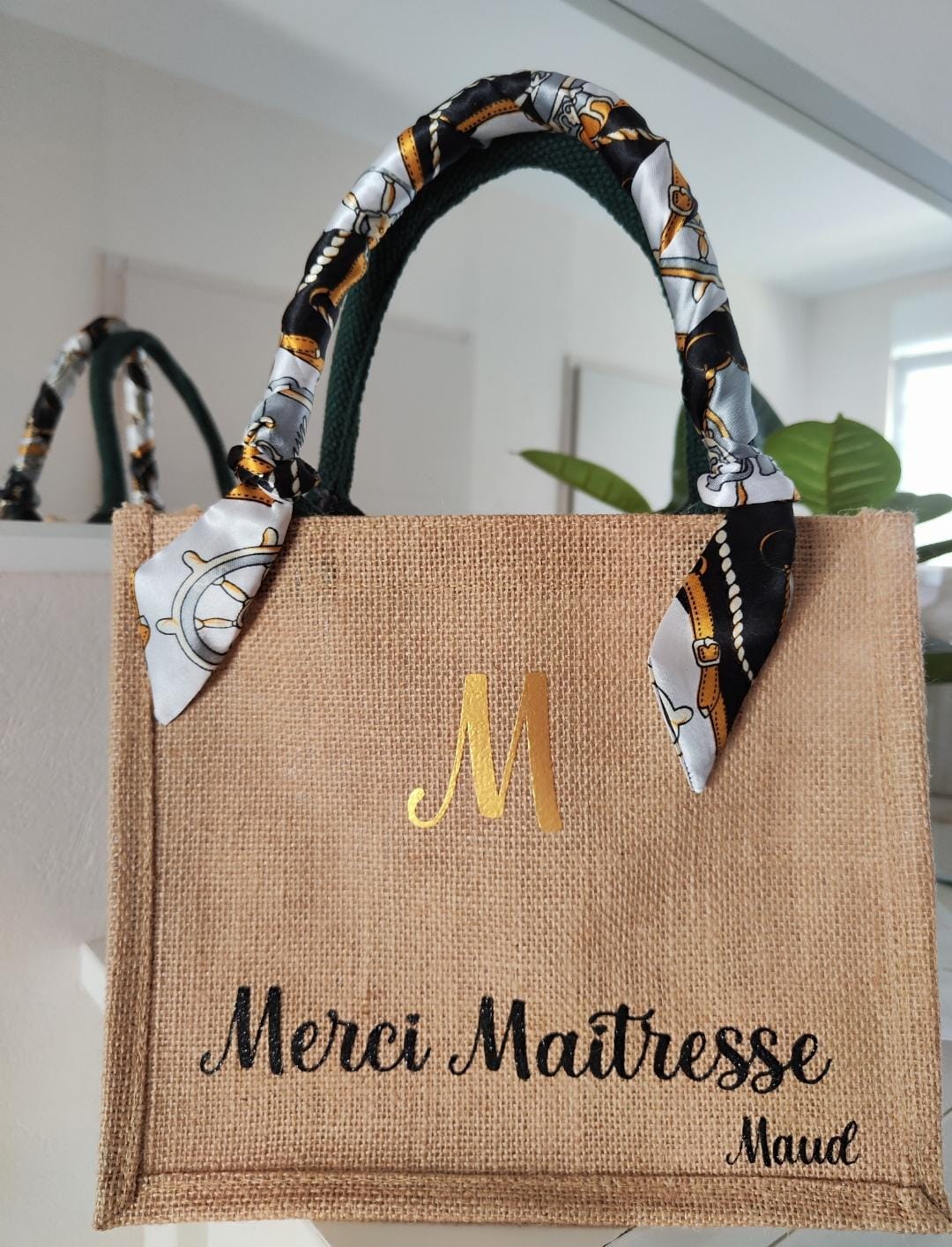 Petit sac en jute pour maîtresse