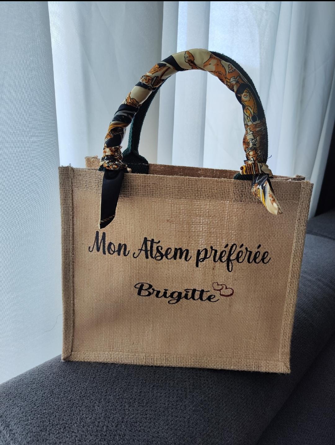 Petit sac en jute pour maîtresse – Image 8