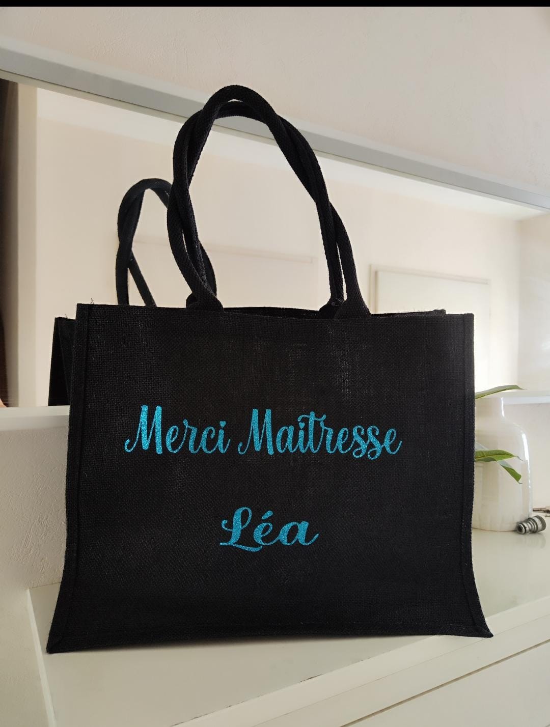 Grand sac en jute pour maîtresse – Image 3