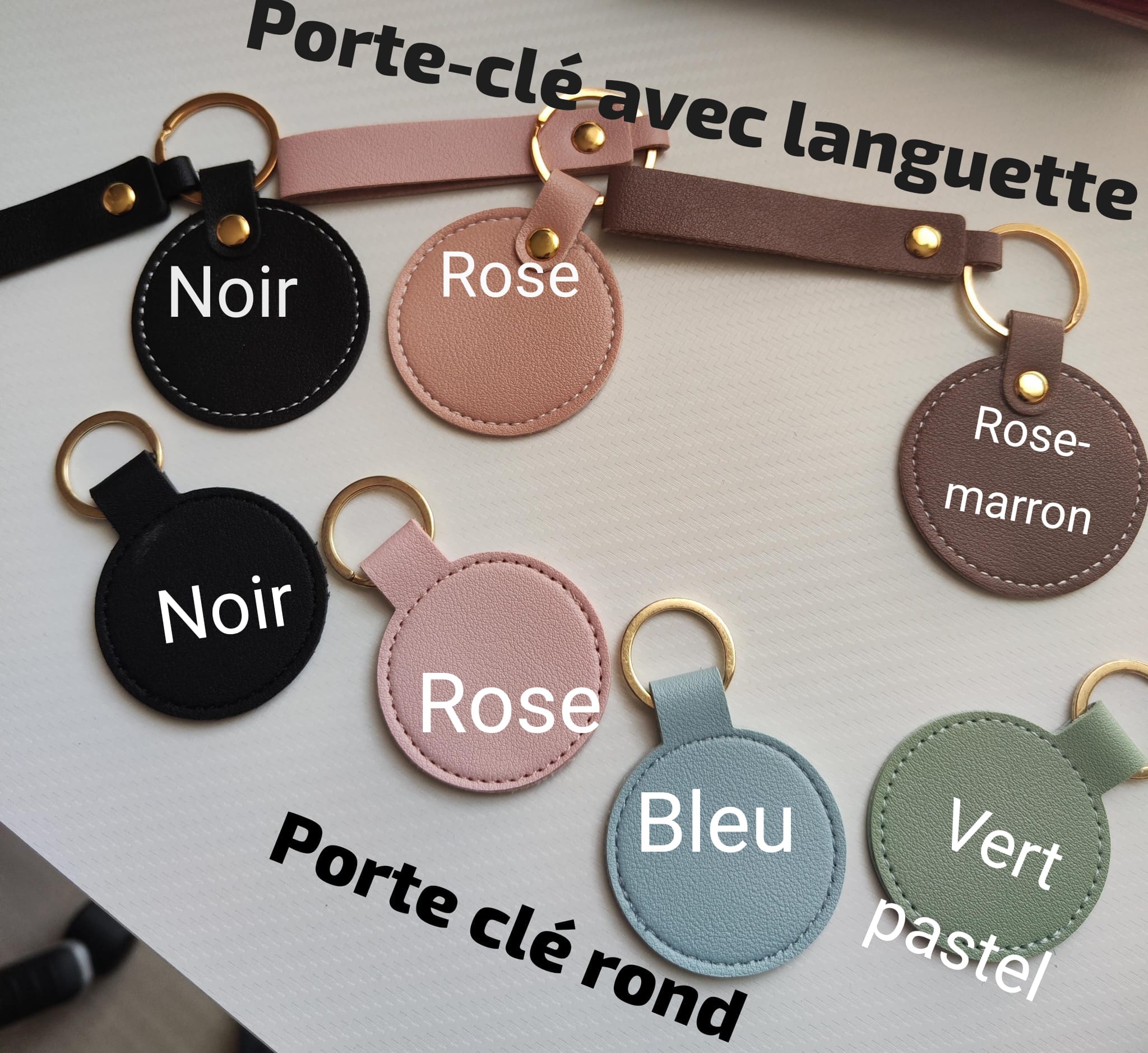 Porte-clés effet cuire – Image 3